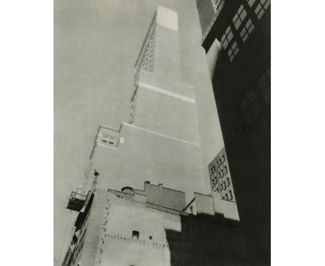 Artist: Charles Sheeler (American, 1883-1965). Title: "Delmonico Building". Medium: Original vintage photogravure. Date: Comp