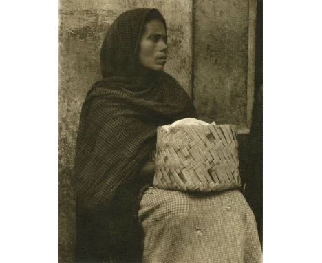 Artist: Paul Strand (American, 1890 - 1976). Title: "Woman, Patzcuaro [Mexico]". Medium: Original photogravure. Date: Compose