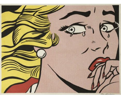 Artist: Roy Lichtenstein (American, 1923-1997). Title: "Crying Girl [print]". Medium: Original color offset lithograph. Date: