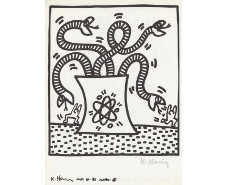 Artist: Keith Haring (American, 1958 - 1990). Title: "Naples Suite #08 [untitled]". Medium: Lithograph. Date: Composed 1983. 