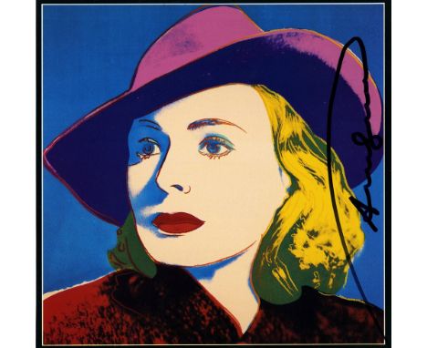 Artist: Andy Warhol (American, 1928 - 1987). Title: "Ingrid Bergman: With Hat (01)". Medium: Color offset lithograph. Date: C