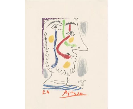 Artist: Pablo Picasso [d'apres] (Spanish, 1881 - 1973). Title: "May 16, 1964 #3 [from the suite 'Le Gout du Bonheur,' image d