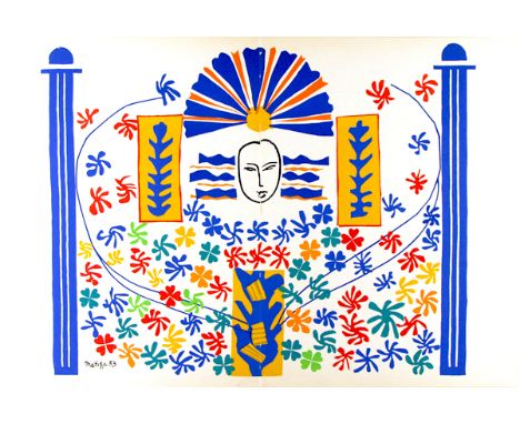 Artist: Henri Matisse (French, 1869 - 1954). Title: "Apollon". Medium: Original color lithograph. Date: Composed 1953/1954. D