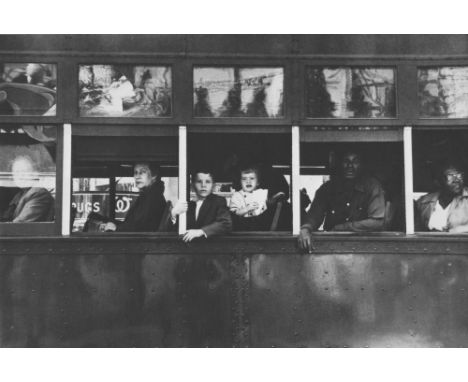 Artist: Robert Frank (Swiss/American, b.1924). Title: "Trolley, New Orleans". Medium: Original photogravure. Date: Composed 1