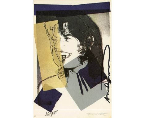 Artist: Andy Warhol (American, 1928 - 1987). Title: "Mick Jagger #06 (second edition) [announcement]". Medium: Color offset l