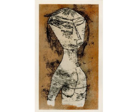 Artist: Paul Klee (Swiss/German, 1879 - 1940). Title: "Heilige vom Innern Licht ["Saint of the Inner Light"]". Medium: Origin