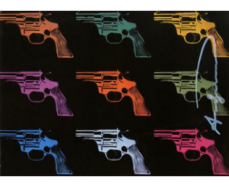 Artist: Andy Warhol (American, 1928 - 1987). Title: "Guns #01". Medium: Color offset lithograph. Date: Printed 1982. Dimensio