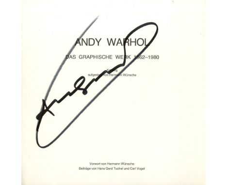 Artist: Andy Warhol (American, 1928 - 1987). Title: "Warhol/Wunsche #2". Medium: Autograph - signature on paper. Date: Compos