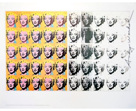 Artist: Andy Warhol (American, 1928 - 1987). Title: "Marilyn Diptych [poster]". Medium: Color offset lithograph. Date: Printe