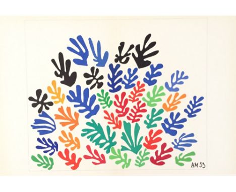 Artist: Henri Matisse (French, 1869 - 1954). Title: "La gerbe". Medium: Original color lithograph. Date: Composed 1953/1954. 