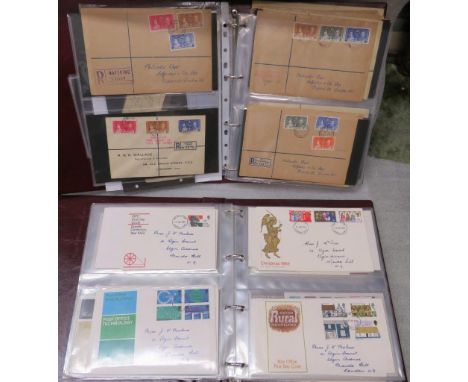 Two first day cover albums including franked first Hindenberg flight Kingston Jamaica 6.30am on 4 May 1936, first day covers 