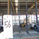 50''D x 64''W x 16'T, 12-Arm Double Sided Cantilever Rack (No Contents)