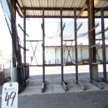 50''D x 218''W x 16'T, 30-Arm Double Sided Cantilever Rack (No Contents)
