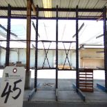 50''D x 119''W x 16'T, 18-Arm Double Sided Cantilever Rack (No Contents)