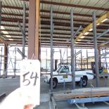 50''D x 64''W x 16'T, 12-Arm Double Sided Cantilever Rack (No Contents)