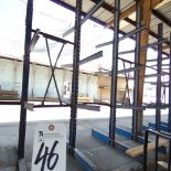 50''D x 196''W x 16'T, 24-Arm Double Sided Cantilever Rack (No Contents)