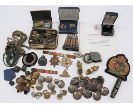 Armourial Livery Buttons BadgesÂ&nbsp; selection of 23 silver plated armourial crested buttons by Jennens &amp; Co London. ..