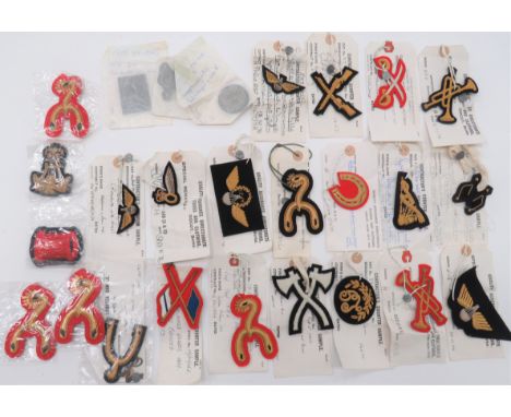 Army Trade and Qualification Contractor Sample Badges bullion embroidery badges include Marksman ... Trumpeter ... Signaller 