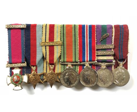 Royal Hampshire Regiment 2/7 Gurkha Rifles Malaya DSO MINIATURE Medal Group Lt Col Allford. Comprising: Distinguished Service