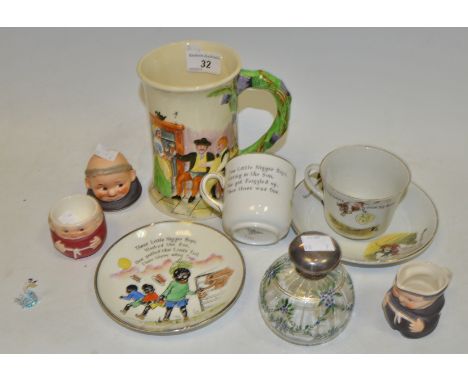 Decorative Ceramics - a Royal Doulton musical tankard; a Goebel miniature monk jug; a Paragon cup and saucer, c.1930s, entitl