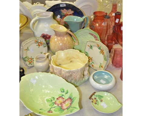Decorative Ceramics - a Royal Doulton serving dish; Carltonware; Fauna ware; Sylvac jug; Radford Pottery; Poole dish; etc qty