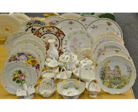 Decorative Ceramics - Royal Albert Seasons plates; Masons Sapphire pattern plate; ribbon plates; trinket bowls; etc