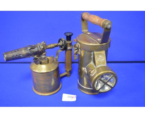 Ceag Brass Inspection Lamp plus Sievert Blow Lamp 