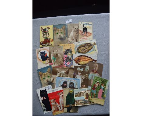 Vintage Cat Postcards etc. Including Some with Squeakers and Eyes 