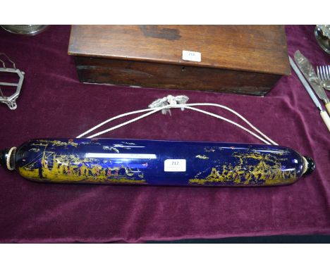 Victorian Blue Glass Rolling Pin 