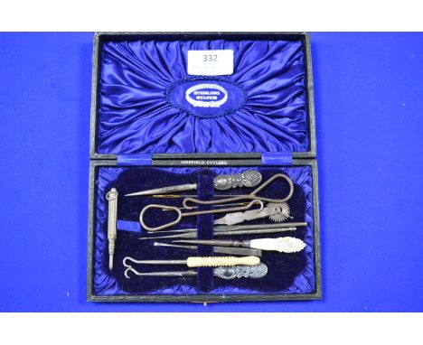 Hallmarked Sterling Silver Sewing Tools plus Others 