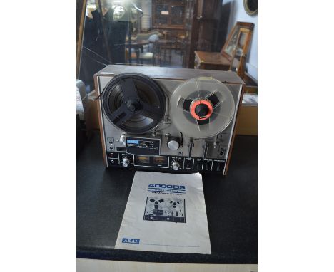 Vintage Akai 4000DS Three Head Reel-to-Reel Recorder 