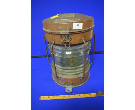 Seahorse Brand Copper Trawling Ships Lamp 