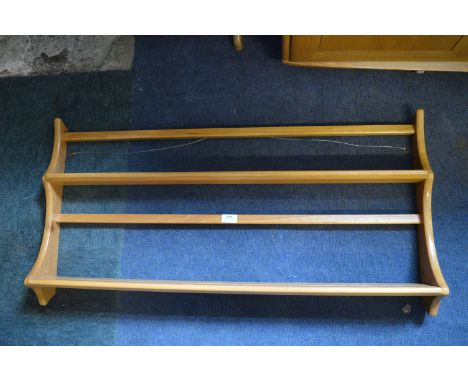 Ercol Light Oak Wall Plate Rack 