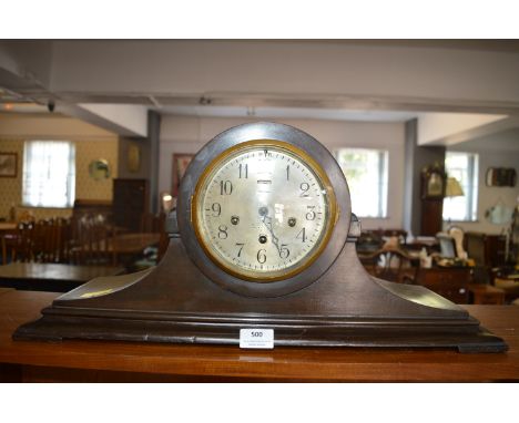 Large Napoleon Hat Mahogany Mantel Clock by Ansonia 