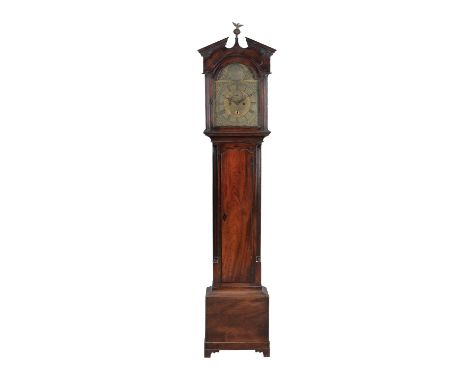 A Scottish George III mahogany longcase clock, circa 1780, Robert Welsh, Dalkeith, with eight-day bell striking movement, the