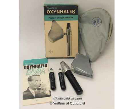 *Sparklets vintage pocket inhaler with original box and manual (Lot subject to VAT) (LQD98)
