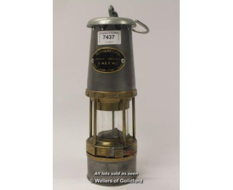 *Rutherford G.M.E.F no 1, Wolf miners lamp  (Lot subject to VAT) (LQD98)