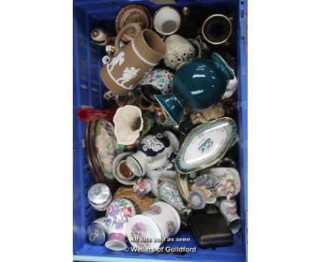 *Assorted china ware and collectables including trinket pots (Lot subject to VAT)