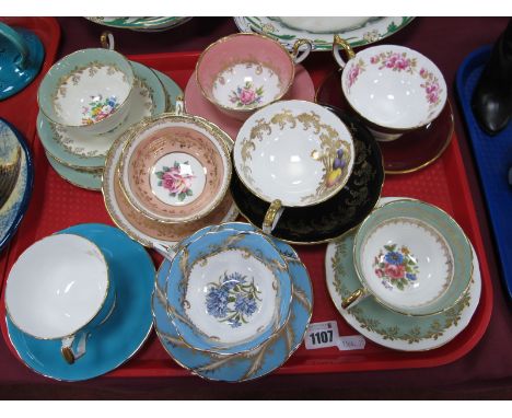 Aynsley (6) and Paragon (2) cups and saucers:- One Tray