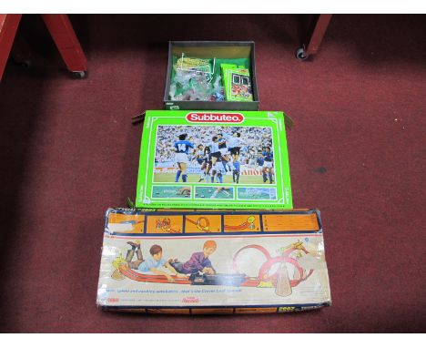 An Early 1970's Corgi Rockets Clover Leaf Special and Associated Diecast Model Vehicles, together with a quantity of Subbuteo
