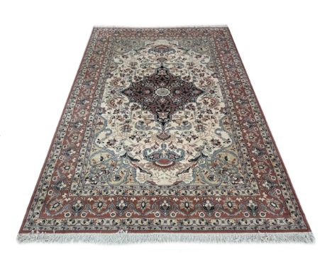 Super-Keshan Persian pattern wool carpet, 12' x 9' approx 