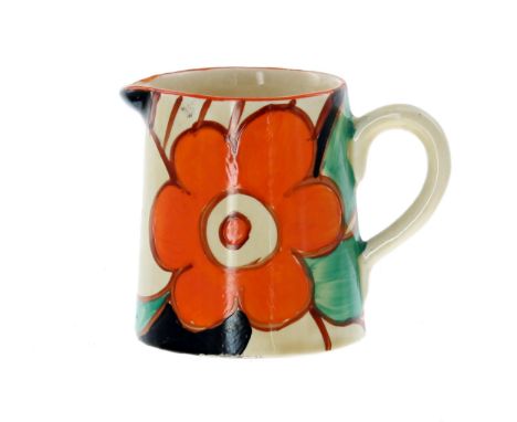 Clarice Cliff Fantasque 'Floreat' milk jug, 2.5" high 