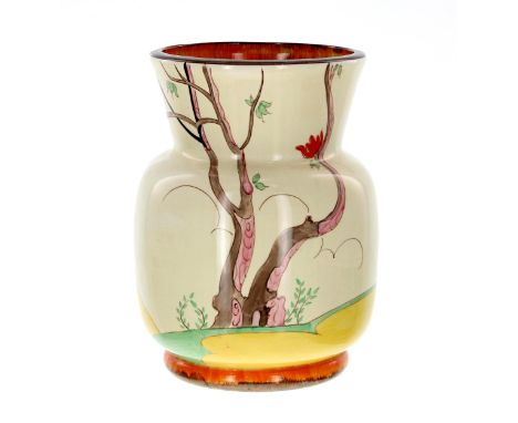 Clarice Cliff 'Spire' vase, shape 781, 7" high 