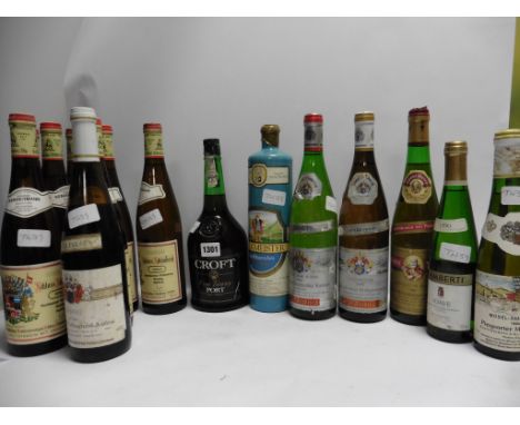15 various bottles, 6x Hermann Kendermann Rheingau Schloss Schonborg Hochheimer Kirchenstuck Riesling 1976 &amp; 1x 1982, 1x 