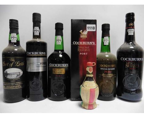 5 bottles of Port, 1x The Port of Leith by Churchill Graham 75cl, 1x Cockburn's Assured Exclusive Edition 75cl, 3x Cockburn's