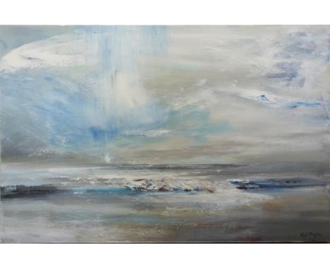NIGEL KINGSTON 'Seascape', mixed media, signed, varnished. 
