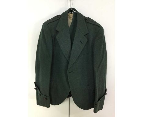 TWO VINTAGE CHILDS KILTS, with velvet and tweed jacket, also with belts
