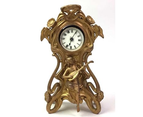 GROUP OF CLOCKS, comprising an Edwardian mahogany presentation mantle clock by Ramsay of Dundee, a Masons pottery mantle cloc