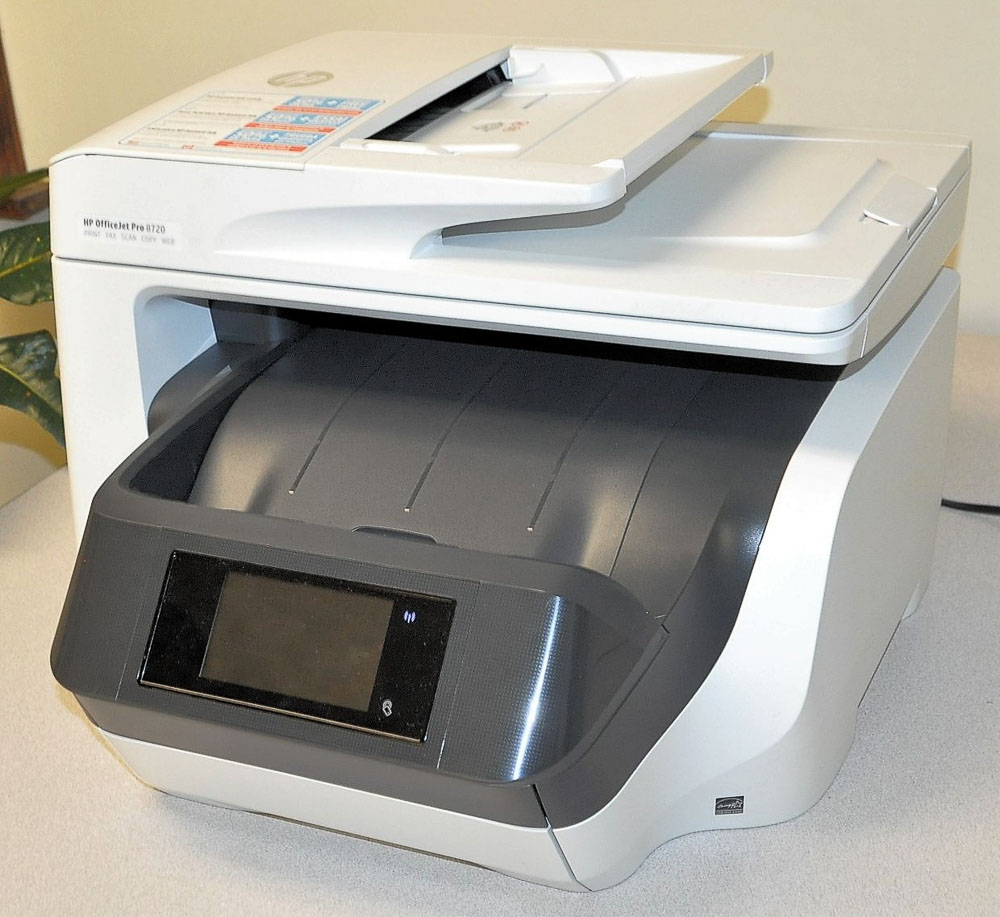 hp officejet pro 8720 white screen