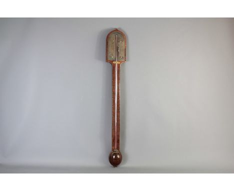 A Redpath Stirling Stick Barometer. The barometer with decorative string inlay, approx 92 cms.